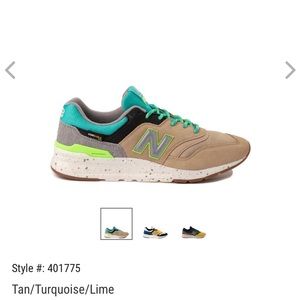 New Balance 997H - Tan / Turquoise / Lime